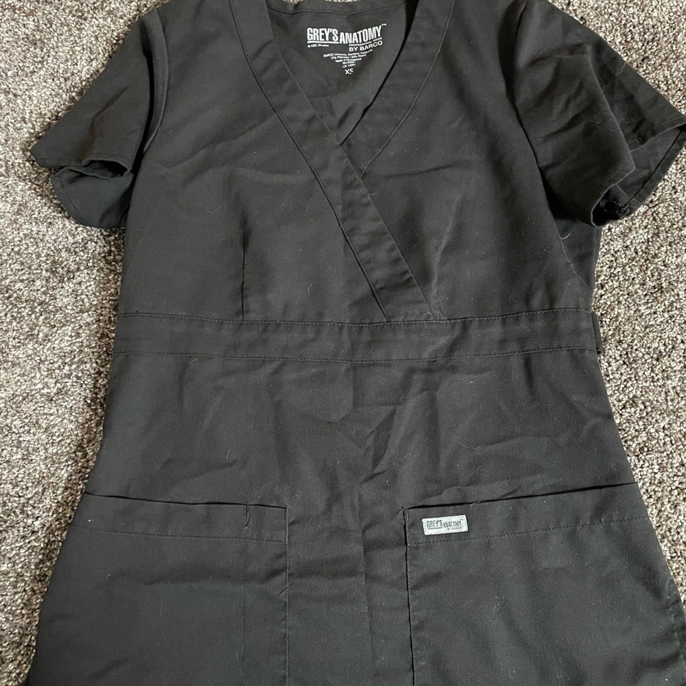 Black Scrub Top